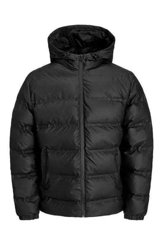 Jack&Jones Core Erkek Jcoelements Pu Puffer Mont 12239020-Black - 1