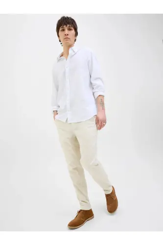 Jack&Jones Dar kesim chino pantolon-BEJ 