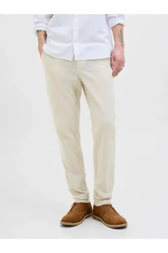 Jack&Jones Dar kesim chino pantolon-BEJ - 8