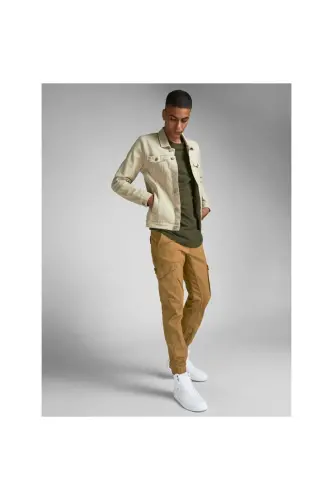 Jack&jones Erkaklar Kargo Shim 12139912-Taba - 5