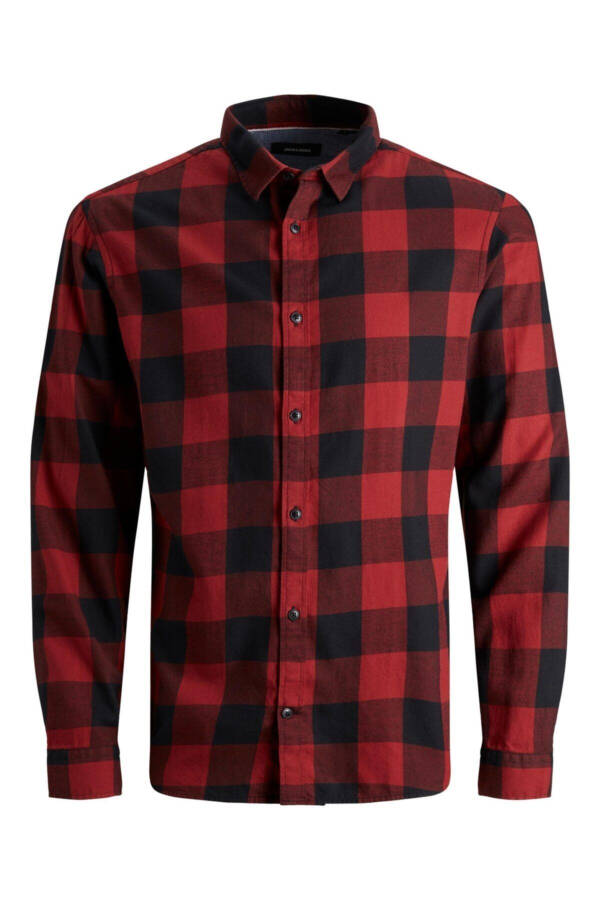 Jack&Jones Erkaklar uchun Gingham Twill Ko'ylak L/S - 5