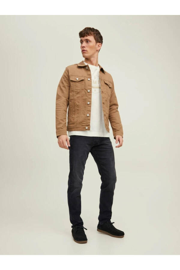 Jack&Jones Erkaklar uchun Jinsi Shimlar Jjglenn Jjfox 147 Qora - 1