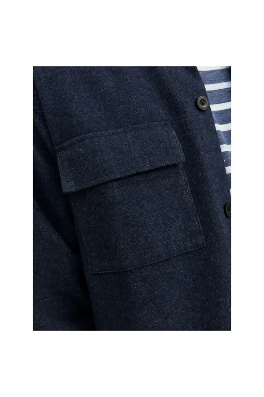 Jack&Jones erkaklar uchun uzun yengli ko'k rangli regular fit ko'ylak. 12239329 - 8