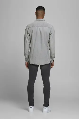 Jack&Jones Erkek Gömlek 12138115 - Gri - JACK & JONES (1)
