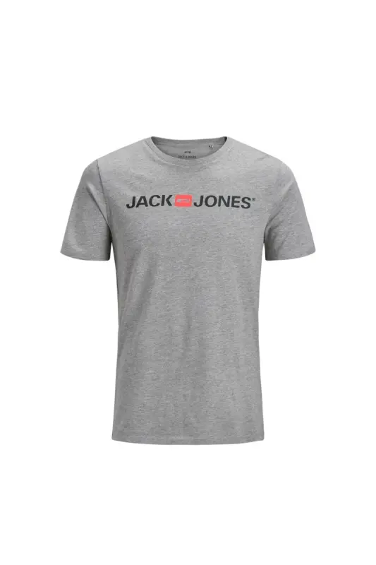 Jack&jones Erkek T-shirt 12137126 - Açık Gri - 2