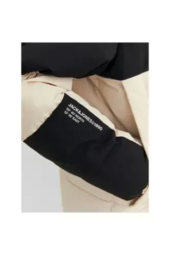 Jack&Jones Force Puffer, erkaklar uchun bej rangli kaputli ko'ylagi - 8
