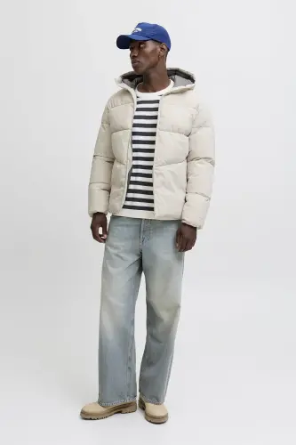 Jack&Jones Global Men's Coat 12283517 MOONBEAM - Moonbeam - 5