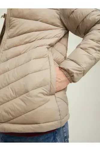 Jjehero Puffer Hood Noos Erkek Bej Mont - 12211785-Bej - 6