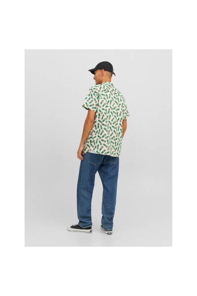Jack&Jones James Palma Conv Erkaklar uchun yashil naqshli ko'ylak - 3