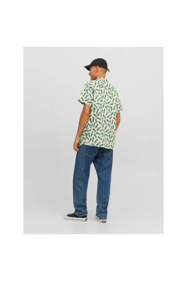 Jack&Jones James Palma Conv Erkaklar uchun yashil naqshli ko'ylak - 3