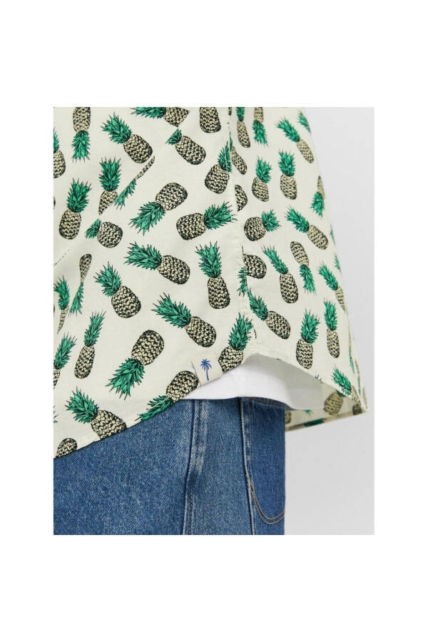 Jack&Jones James Palma Conv Men's Green Patterned Shirt - 4