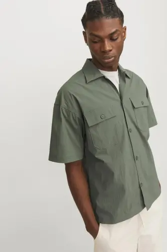 JACK&JONES JCOALTITUDE Ko'ylak, Keng o'lchamli, Yashil - JACK & JONES (1)