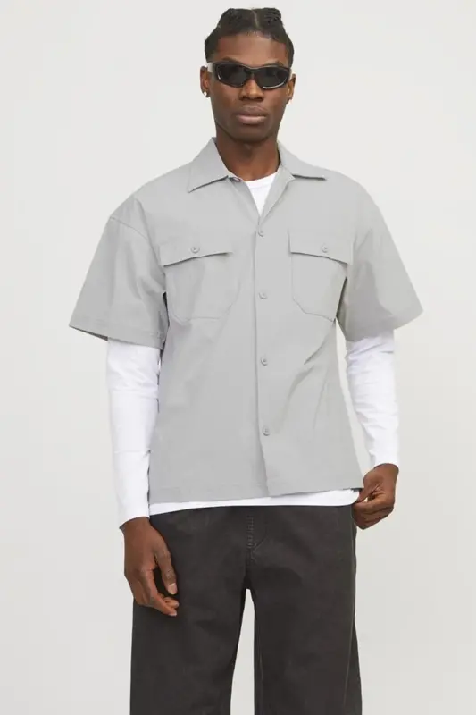 JACK&JONES JCOALTITUDE SHIRT SS OVERSIZED 12251280 - JACK & JONES