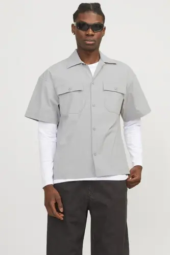 JACK&JONES JCOALTITUDE SHIRT SS OVERSIZED 12251280 - 1