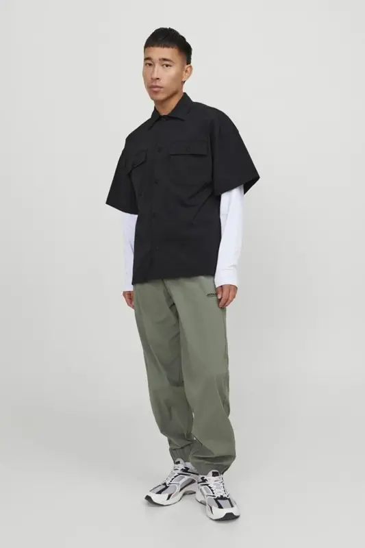 JACK&JONES JCOALTITUDE SHIRT SS OVERSIZED12251280 SİYAH-siyah - JACK & JONES