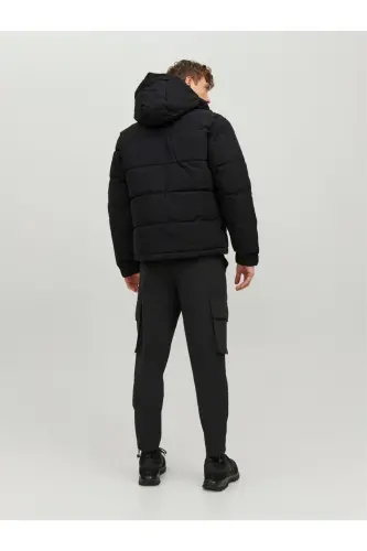 Jack&Jones Jcootto Puffer Sn Erkek Mont 12214648-Black - 4