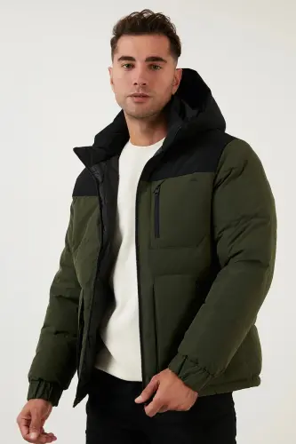 Jack&Jones Jcootto Puffer Sn Erkek Mont 12214648 - Forest Night - 3