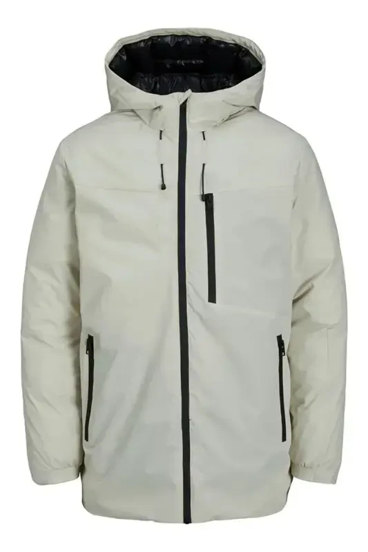 JACK&JONES JCOPAYNE PARKA LN STONE-stone - JACK & JONES