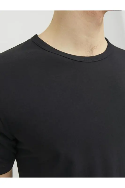 Jack&jones Jjebasic O-neck Tee S/s Noos Erkek T-shirt-12058529-SIYAH - 8