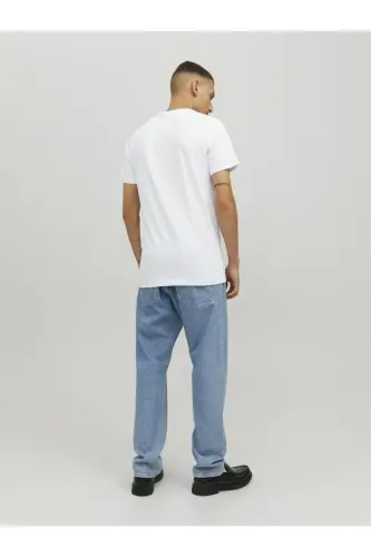 Jack&jones Jjebasic O-neck Tee S/s Noos Men's T-shirt-12058529-WHITE - 3