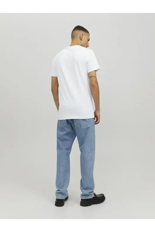 Jack&jones Jjebasic O-neck Tee S/s Noos Men's T-shirt-12058529-WHITE - 3
