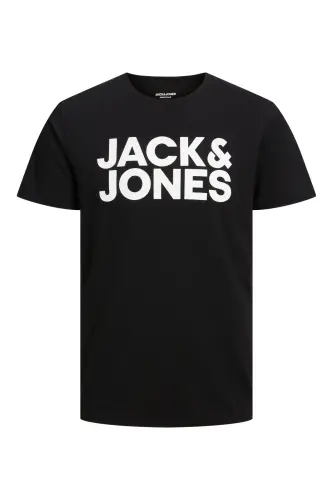 Jack&jones Jjecorp Logo Tee Ss O-neck Noos Erkek T-shirt-12151955-Black/Play - 2