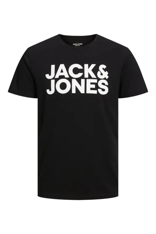 Jack&jones Jjecorp Logo Tee Ss O-neck Noos Erkek T-shirt-12151955-Black/Play - 2