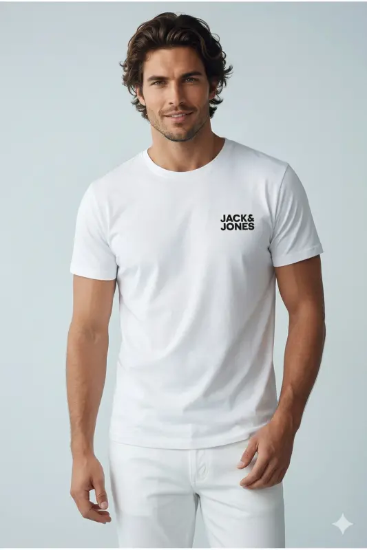 Jack&jones Jjecorp Logo Tee Ss O-neck Noos Erkek T-shirt 12151955 - White - 5