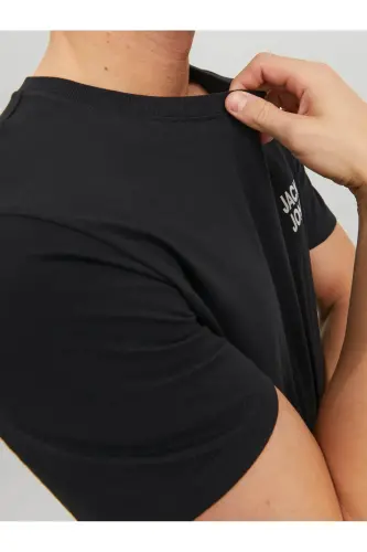 Jjecorp Logo Tee S Siyah Erkek T-Shirt 12151955 - Siyah - 5