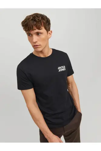 Jjecorp Logo Tee S Siyah Erkek T-Shirt 12151955 - Siyah - 7