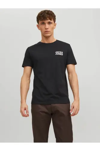 Jjecorp Logo Tee S Siyah Erkek T-Shirt 12151955 - Siyah 
