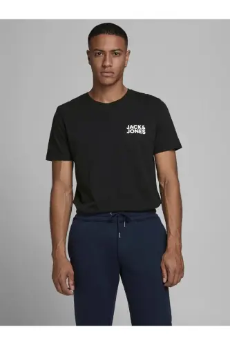 JACK&JONES JJECORP LOGO TEE SS O-NECK NOOS SIFIR YAKA ERKEK T-SHIRT-Siyah 