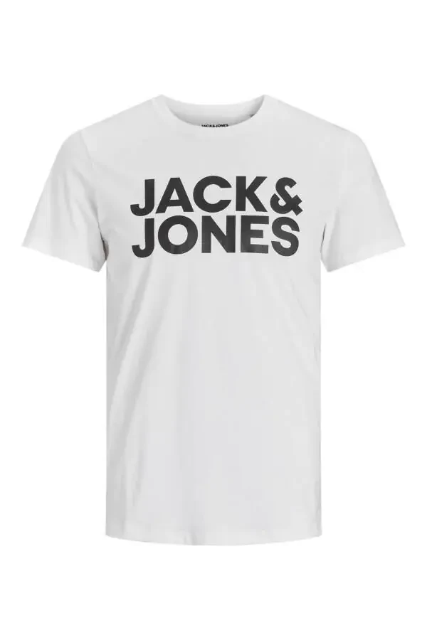 Jack&jones Jjecorp Logo Tee Ss O-neck Noos Erkek T-shirt-12151955-White/Slim/Large - 6