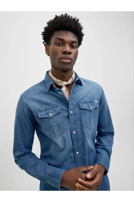 Jack&Jones Jjesheridan L/s Noos Erkek Gömlek (12138115) - 3