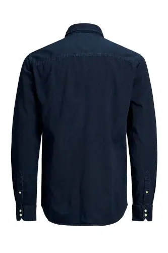Jack&jones Jjesheridan L/s Noos Erkek Gömlek-12138115-Dark Navy - 3