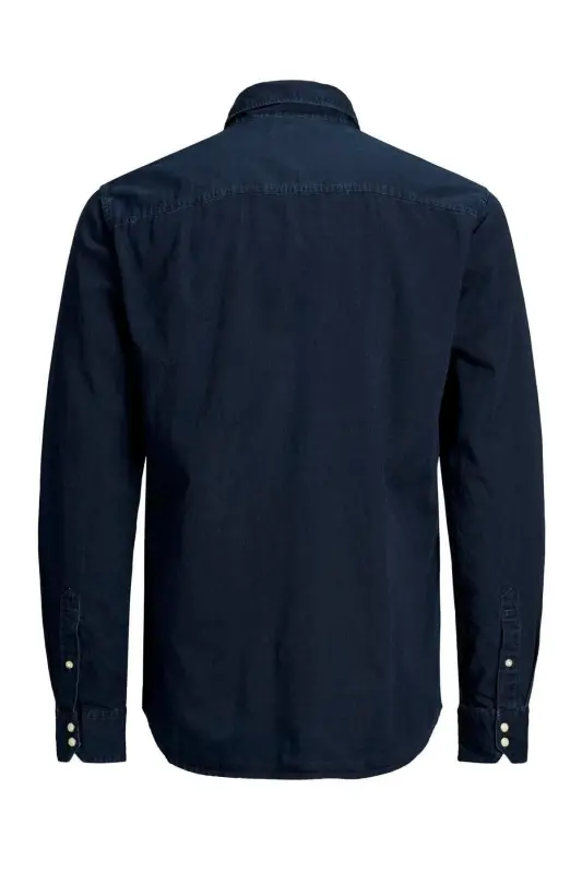 Jack&jones Jjesheridan L/s Noos Erkek Gömlek-12138115-Dark Navy - 3