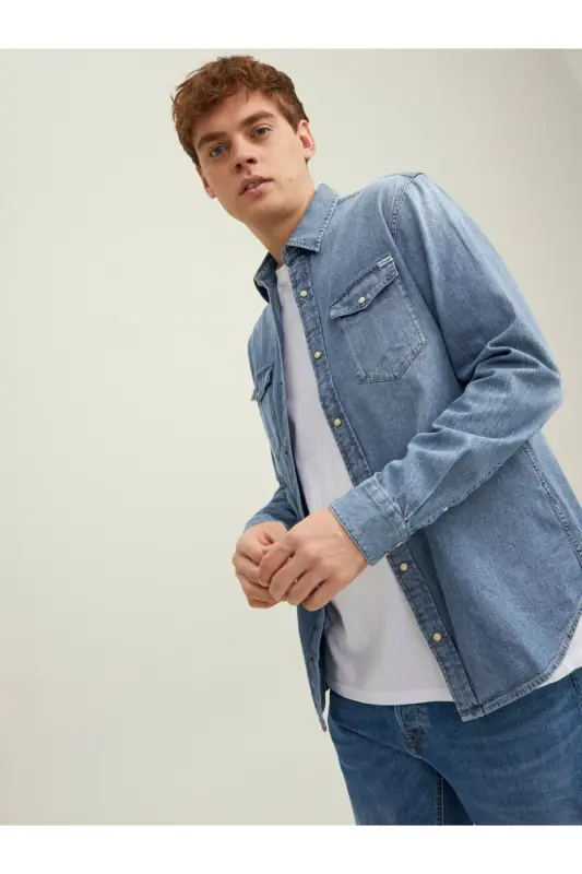 Jack&Jones Jjesheridan L/s Noos Men's Shirt (12138115) - 6
