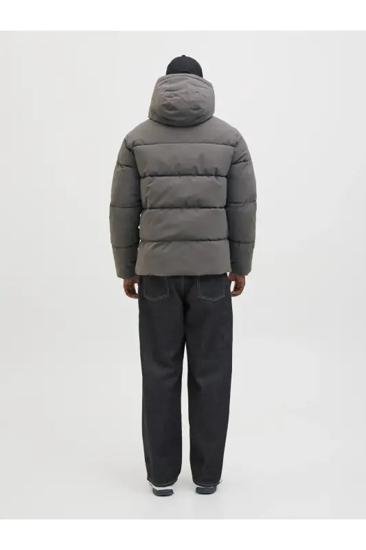 Jack&Jones Jjglobal Puffer Erkek Mont 12283517 - Gri - 3