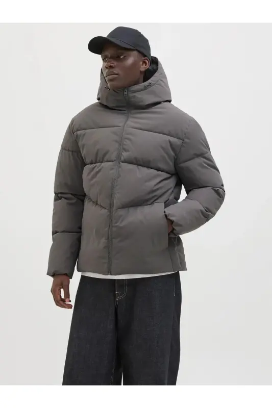Jack&Jones Jjglobal Puffer Men's Coat 12283517 - Gray - 1