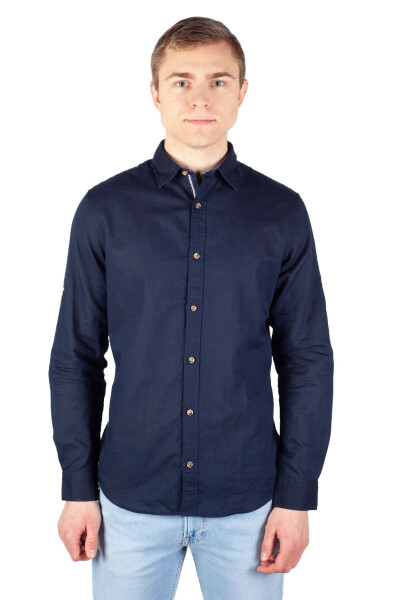 Jack&Jones Jjlinen Blend Detail Men's Shirt - JACK & JONES