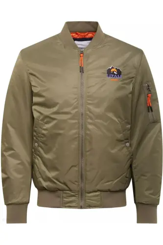 Jack&Jones Jordenvor Bomber 12158578 Haki Erkek Mont Haki yeşil - Haki yeşil - 1
