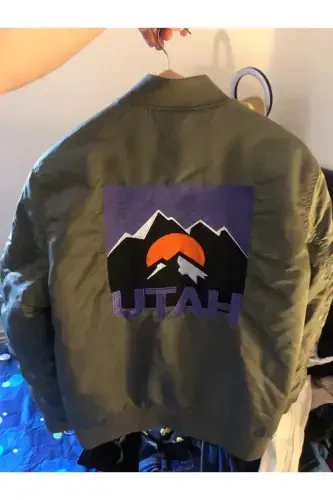 Jack&Jones Jordenvor Bomber 12158578 Xaki Erkaklar Ko'ylagi - 3