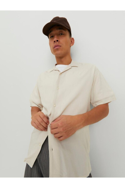 Jack&Jones Jornoah Erkaklar uchun Bo'sh o'tirgan Qisqa Yengli Ko'ylak - 7