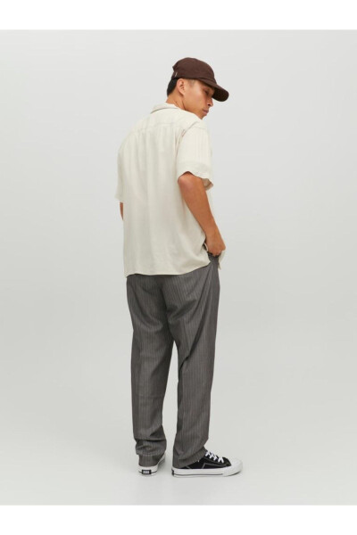 Jack&jones Jornoah Erkek Relaxed Fit Erkek Kısa Kollu Gömlek 12228007-Moonbeam - 2