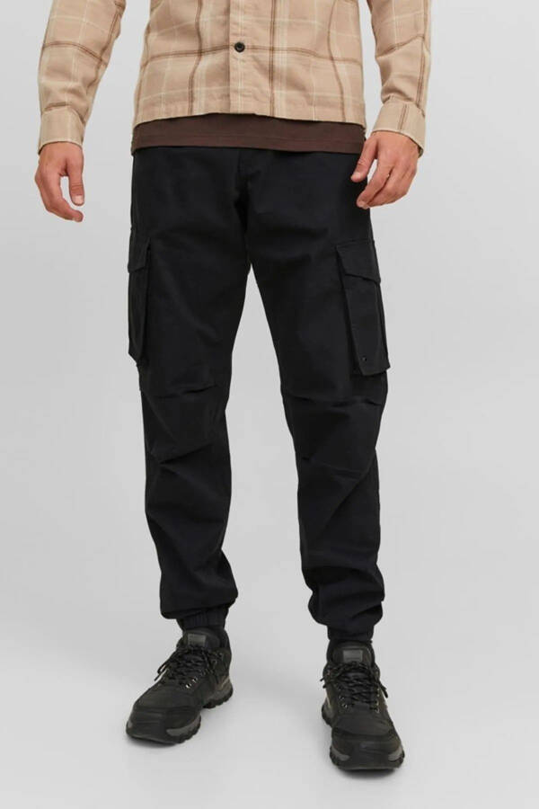 Jack&Jones Men's Cargo Pants Jpstkane Jjnoah Black - 2