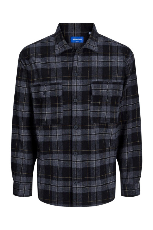 Jack&Jones Men's Cotton Shirt (Black, Regular Fit, Long Sleeve) - 1