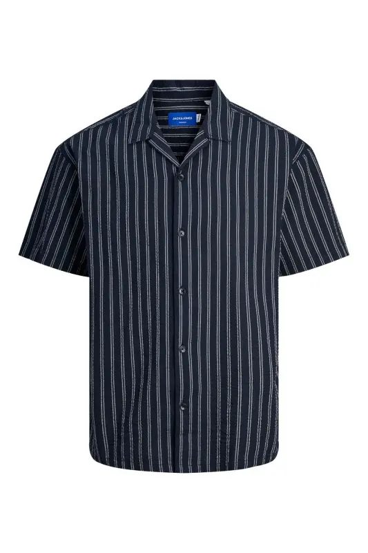 Jack&jones Men's Shirt 12256772-Navy Blue - 3
