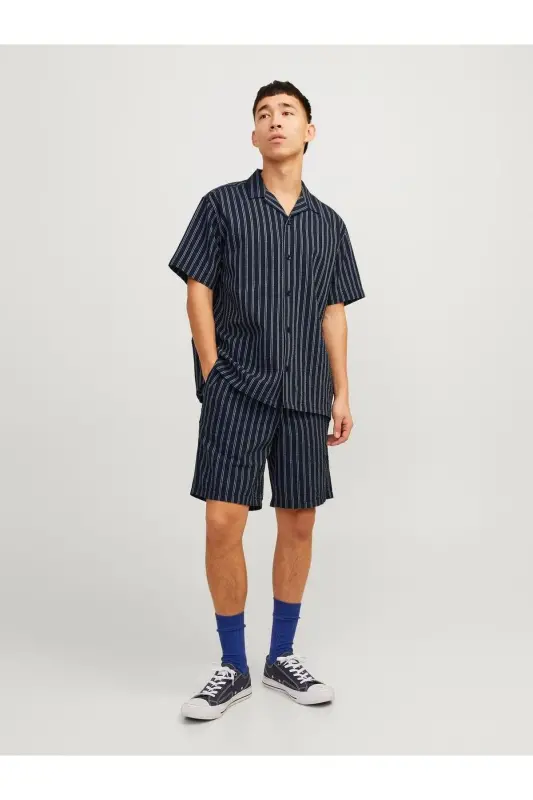 Jack&jones Men's Shirt 12256772-Navy Blue - 4