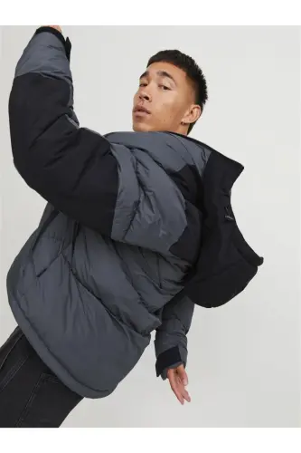 Jack&Jones Мужская куртка 12214648 Gray-Black Размер L-Gray - 5