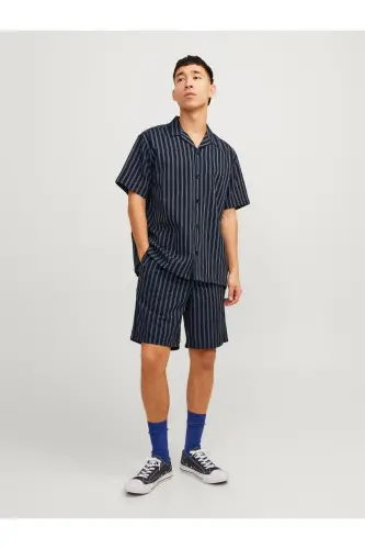 Jack&jones Мужская рубашка 12256772-Lacivert - 4
